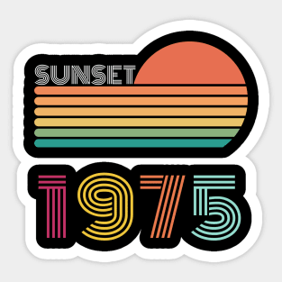 Sunset Retro Vintage 1975 Sticker